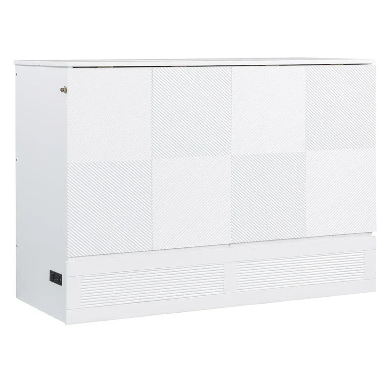 Letto a scomparsa a parete matrimoniale/queen size con ampio cassetto contenitore