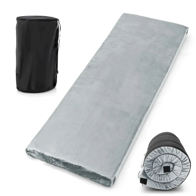 Materasso da viaggio leggero e arrotolabile, portatile, in memory foam