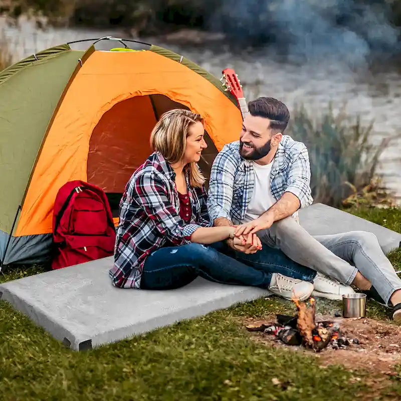 Materasso da viaggio leggero e arrotolabile, portatile, in memory foam