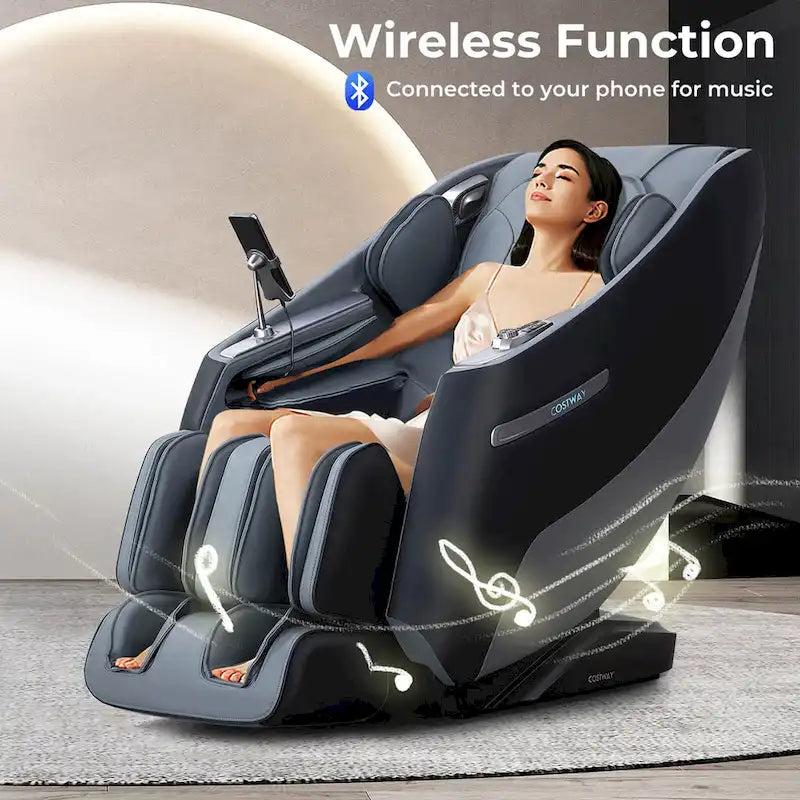 Track Full Body Massage Chair with Waist