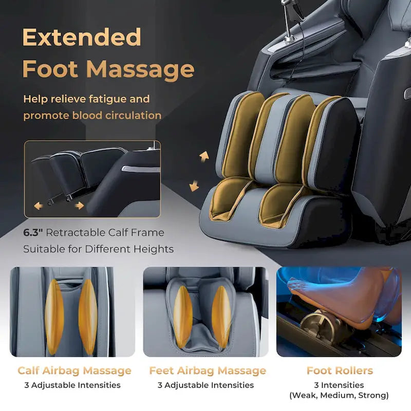 Track Full Body Massage Chair with Waist