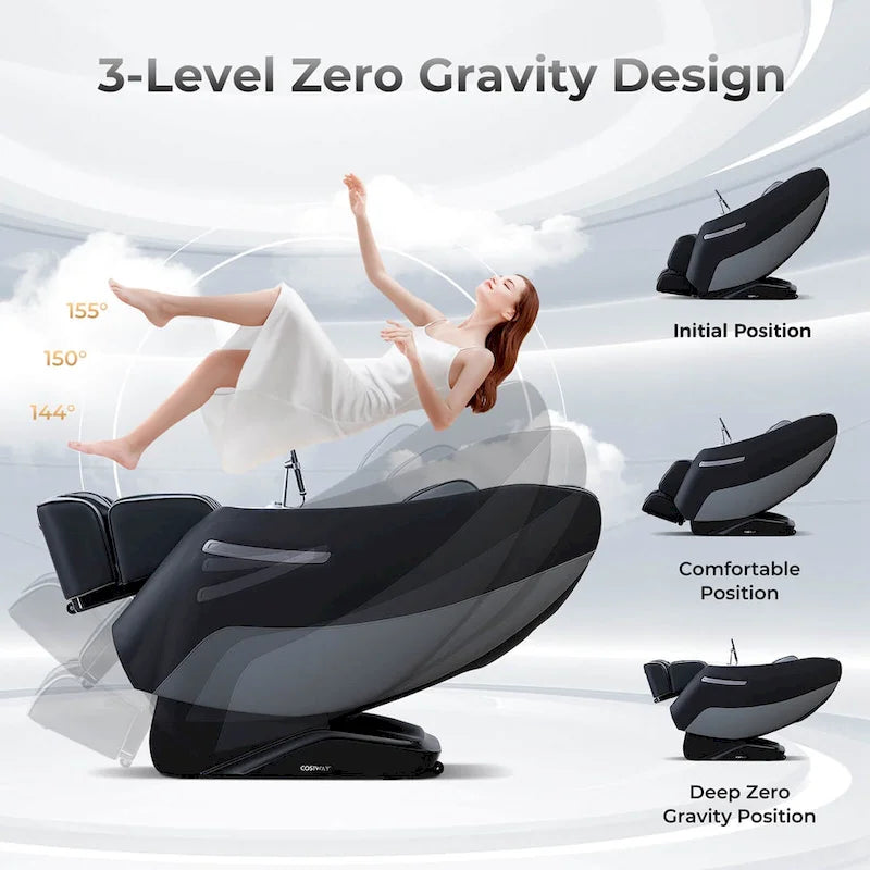 Track Full Body Massage Chair with Waist