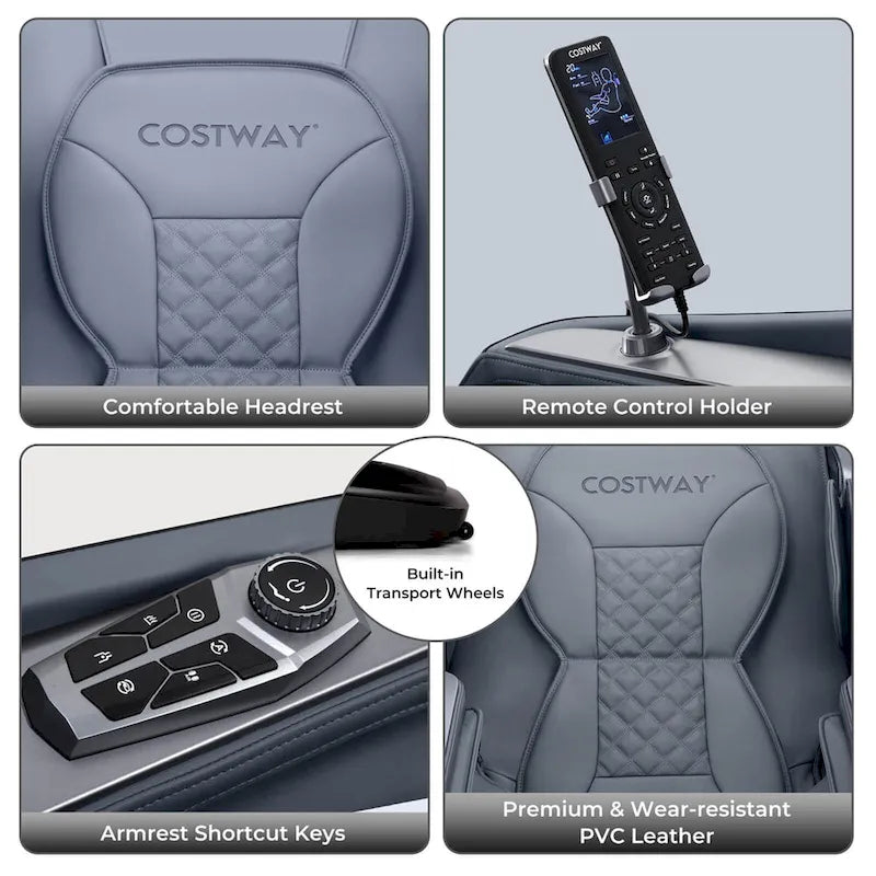 Track Full Body Massage Chair with Waist