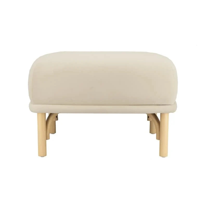 Pouf sontuoso imbottito in velluto