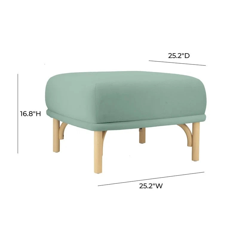 Pouf sontuoso imbottito in velluto