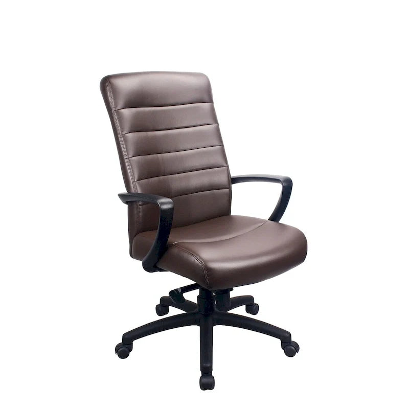 High Back Faux Leather Executive Chair Adjustable Swivel Office Chair