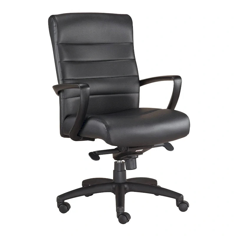 High Back Faux Leather Executive Chair Adjustable Swivel Office Chair
