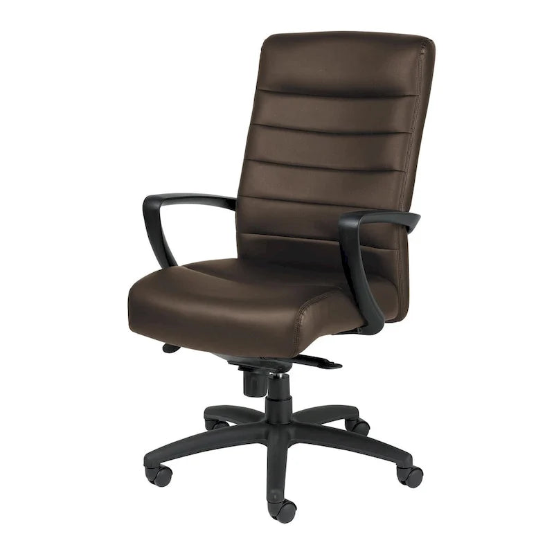 High Back Faux Leather Executive Chair Adjustable Swivel Office Chair