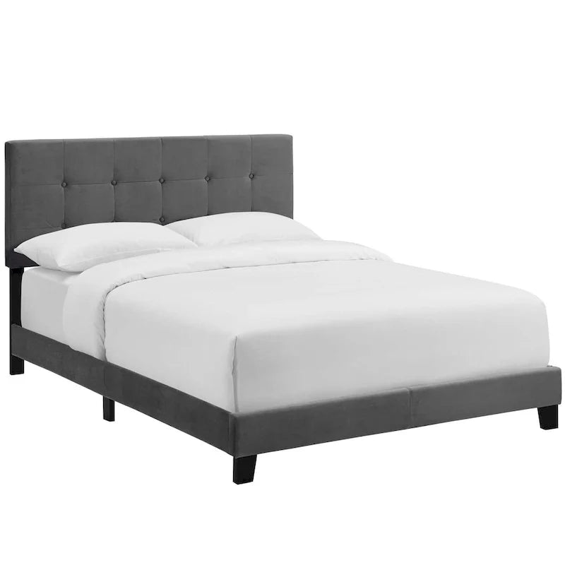 Copper Grove Belimanastir Queen Upholstered Velvet Bed