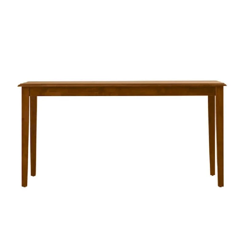 Rectangular Dining Table, Tapered Legs, Rich Walnut Brown